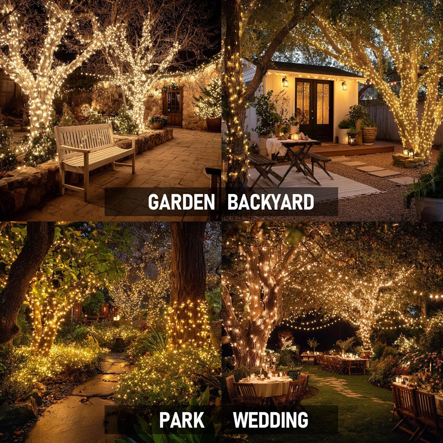 1000 LED Halloween String Lights 328FT - Waterproof Outdoor & Indoor Decor with Remote, 8 Modes - Purple & Orange for Parties & Yard