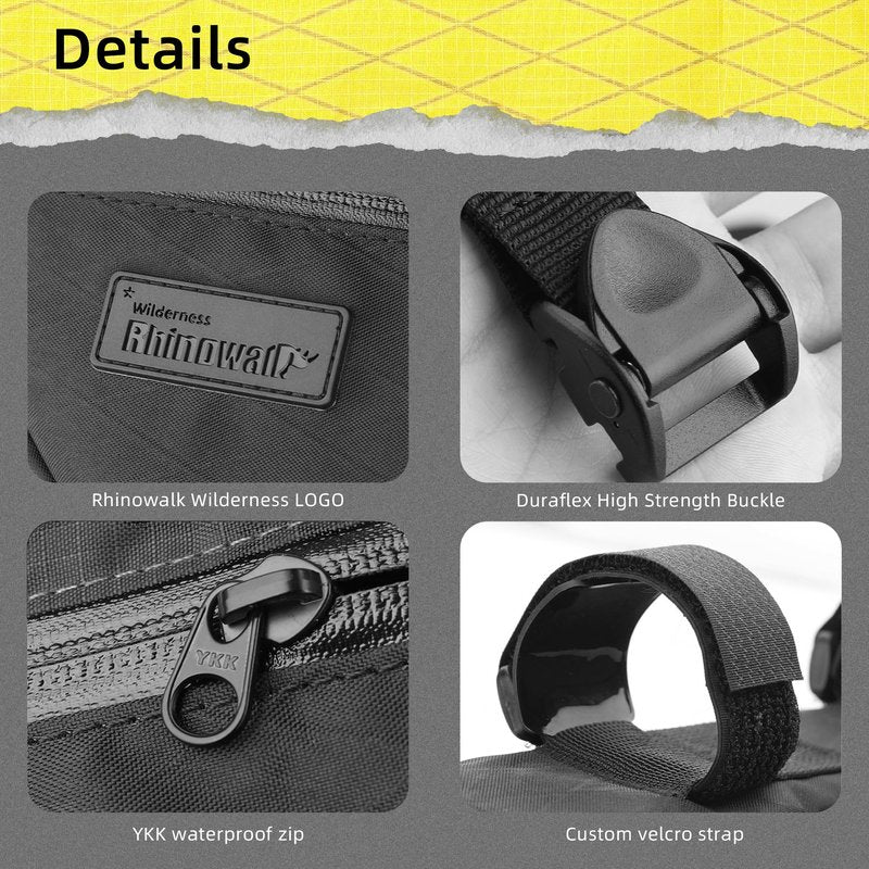 Rhinowalk Bicycle Front Frame Bag Bike Under Top Tube Triangle Waterproof Bag 2.4L Cycling Accessories Nylon Pack Pouch for MTB Road Bike Cycling Commuting and Outdoor Adventures
