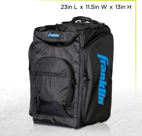 Franklin Sports Portable Pickleball Hopper Bag - 100-Ball Rolling Caddy for Easy Storage & Retrieval