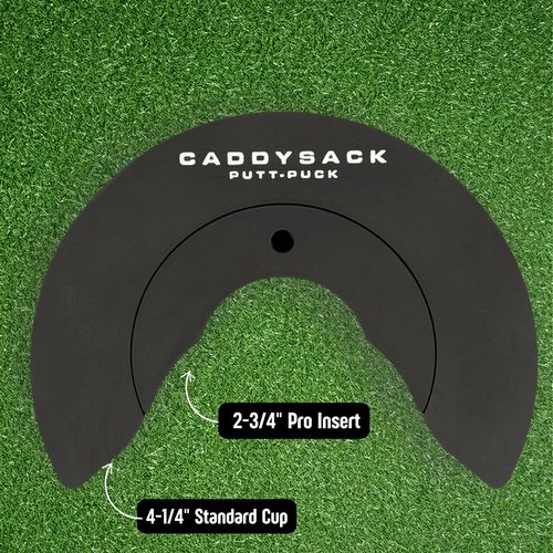 CADDYSACK Putt-Puck - Two-Piece Putting Target with PRO Insert | Premium Rubber Design for Indoor & Outdoor Golf Practice | Ideal Gift for Golf Enthusiasts, Tournaments, and Special Occasions