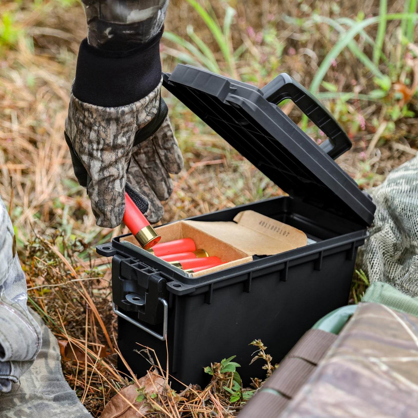 Sheffield 12629 Ammo Storage Box, .30 Cal Field Boxes, Lockable Storage Box with Handle, Secures Hunting Gear, Supplies, and Bullets, Made in USA