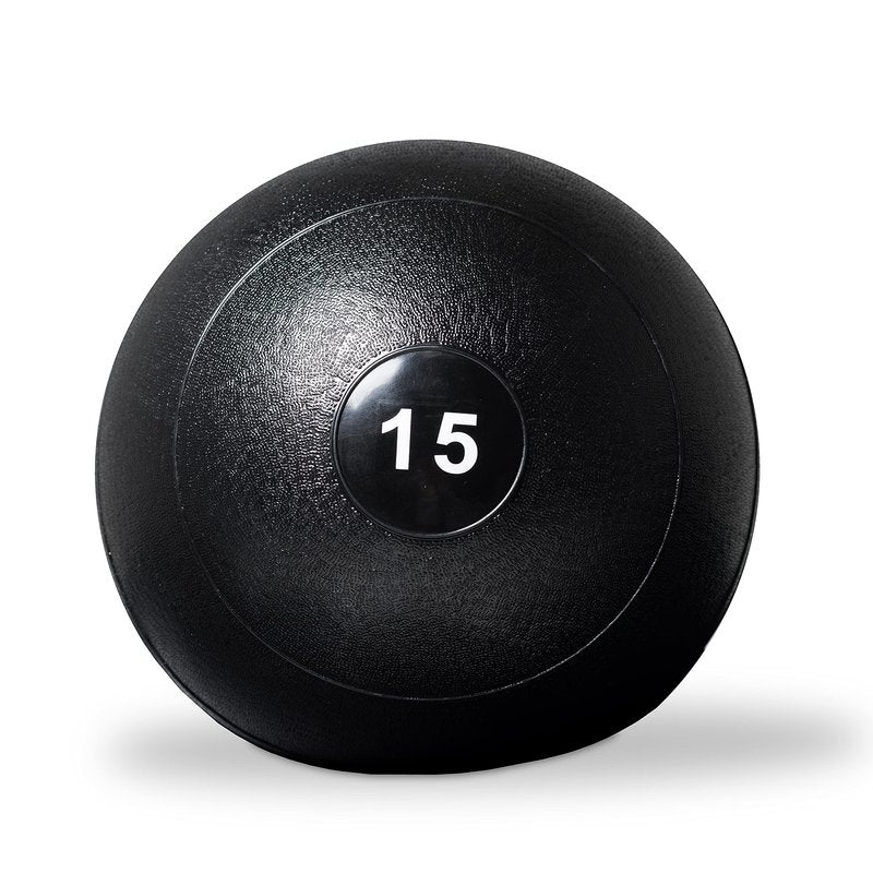 REP Weighted Slam Balls | 15 lb | Exercise and Fitness Balls for Strength Training, Soft Rubber Grip, Non-Bounce Medicine Ball | Crossfit, Home Gym, Fitness, and Core Workouts | Black