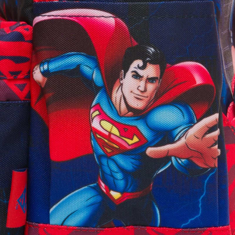 Wondapop Superman Up Up and Away 13" Deluxe Nylon Mini Daypack