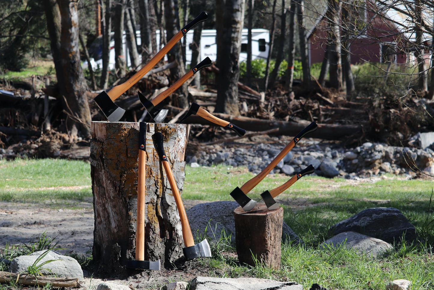 1844 Helko Werk Germany - Förster Professional Hatchet for Scouting, Camping, Backpacking, Yardwork - Head 1.5 lb, Handle 15 in (Hatchet) #11427