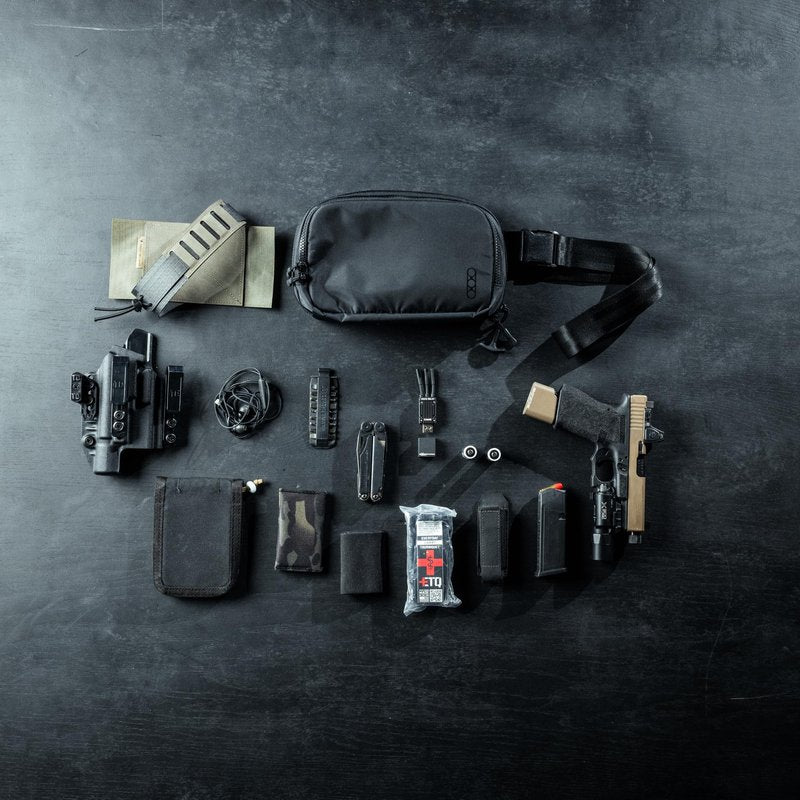 Eberlestock Fade Flex - Concealed Carry Waist Bag - Tactical Men's Fanny Pack with Adjustable Waist Belt - 10” W x 6”H x 3” D - Olive
