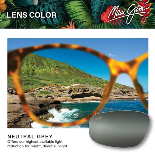 Maui Jim Hookipa Rectangular Sunglasses - Polarized Lens for Ultimate UV Protection | Unisex Design