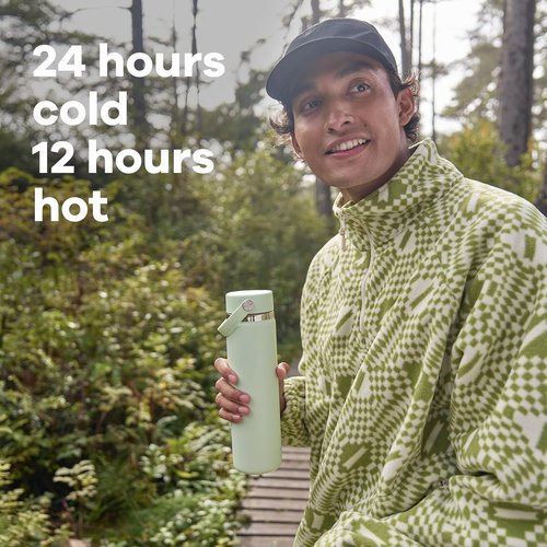 Hydro Flask Water Bottle - Insulated Stainless Steel, Leakproof Wide Mouth Flex Lid | 20 Oz