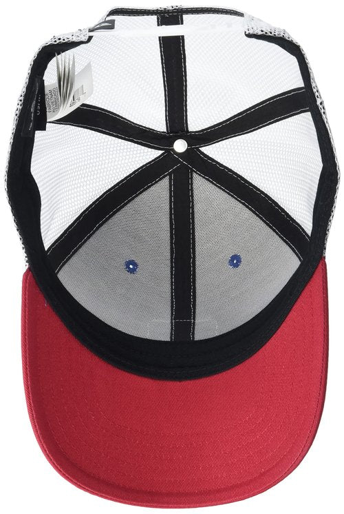 Quiksilver Men's Easy Does It Snap Back Trucker Hat Navy/RED One Size