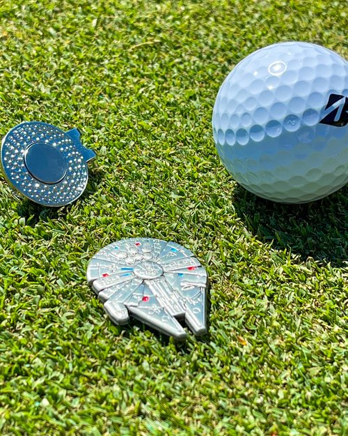LookGoodGolf Falcon Golf Ball Marker (3 - Pack) w/Magnetic Hat Clip, Fun Golf Gift and Accessories for Men and Women