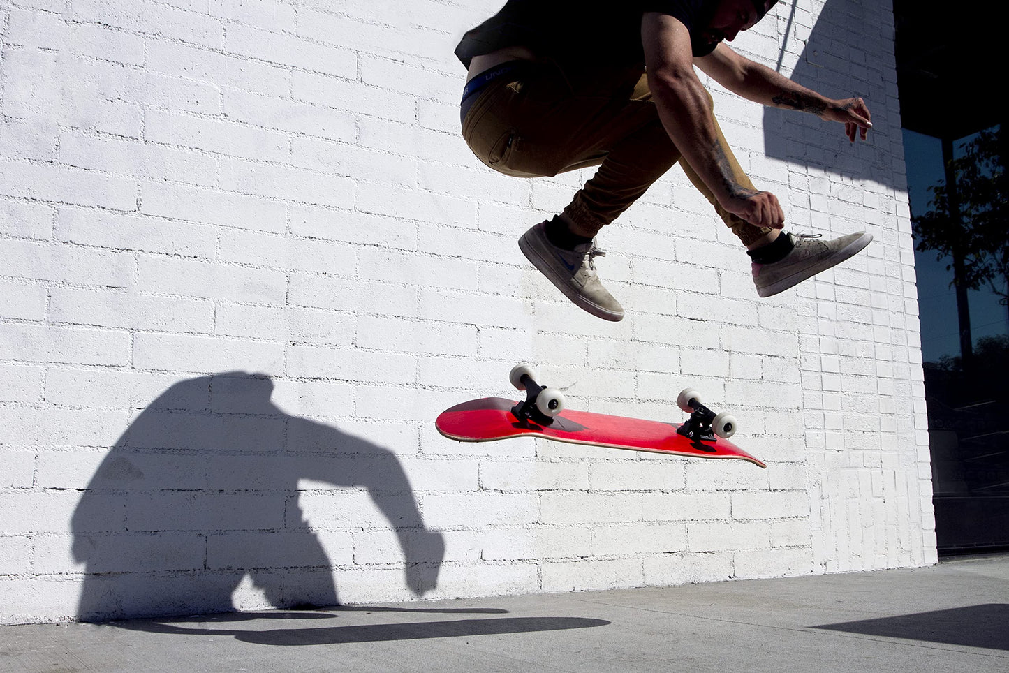Stoked Ride Shop Skateboard Complete - American Made Maple Wood - Professional Grade Board for Adults, Kids, Girls & Boys - Fully Assembled with Shorty's Wax, Skate Tool and Stickers (7.75" Red)