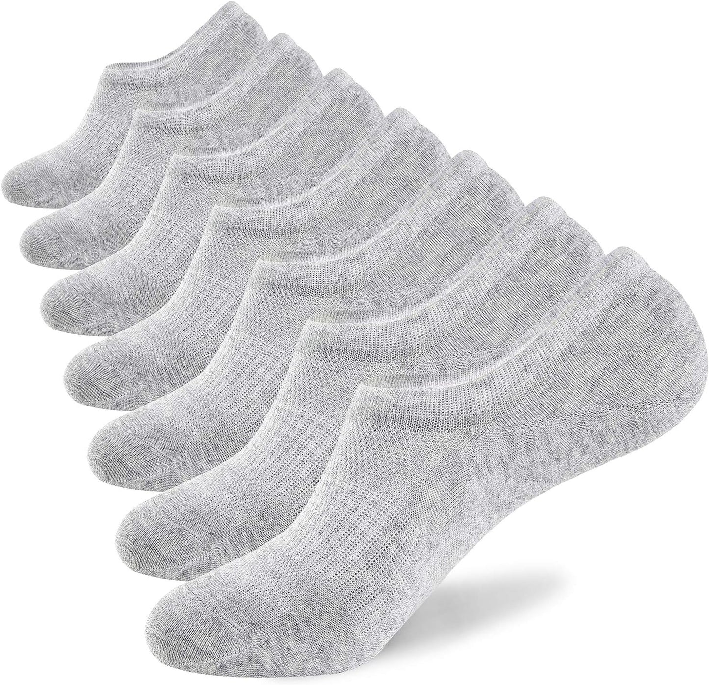 WANDER No Show Socks for Men - Thin, Non-Slip, Low Cut Cotton Socks | Sizes 6-8, 9-11, 12-14