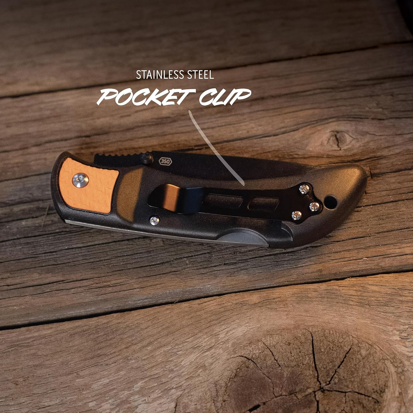 RazorLite EDC Pocket Knife 3.5” - Obsidian Black, Replaceable Blades & Clip for Camping, Hunting, Survival
