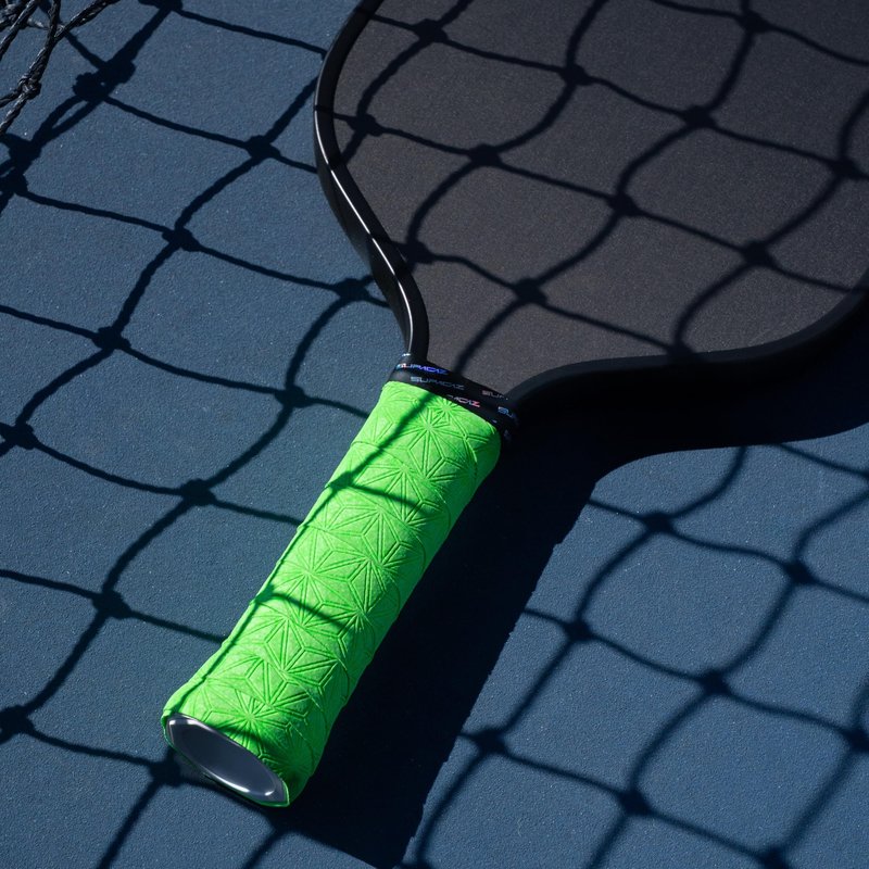 Supacaz SupaSuave Neon Green Pickleball Overgrip - Tacky Pickleball Paddle Grip Tape Wrap - Pickle Ball Anti-Sweat Overwrap - 3pk