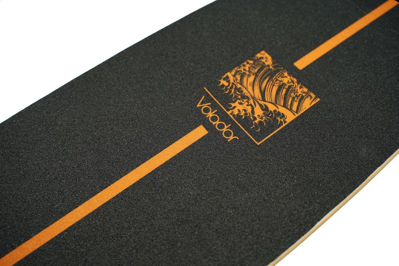 VOLADOR Urban Freeride Pro Longboard Cruiser 40inch | Canadian Maple Wood Deck & Forged Reverse Kingpin Truck | Drop Through Longboard Complete Setup for Urban Commuting(Kanagawa)