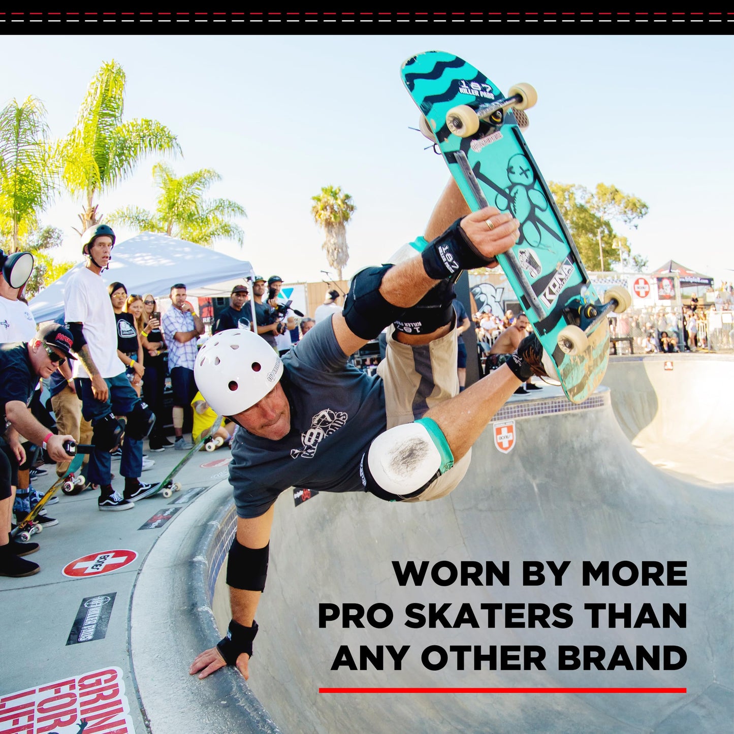 187 Killer Pads Wrist Guards – Ideal for Skateboarding, in-Line Skating/Rollerblading and Roller Derby (Black, Small)