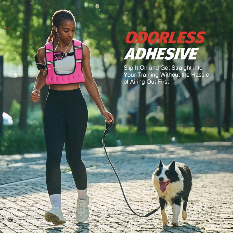 ZELUS Weighted Vest for Women Men, 6/8/12/16/20LB U-Shaped Ergonomic for Even Weight Distribution, Odorless Workout Vest with SGS Certification, Arm Pocket & Back Mesh Pouch for Training & Running