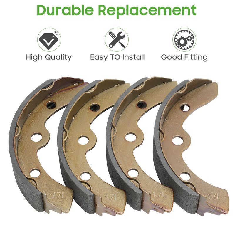 10L0L Golf Cart Brake Shoes for Club Car DS & Carryall 1981-1994 OEM 101146302 101880701, EZGO XI-Serial 1983-1986, Yamaha G1 1978-1980, H/D & Columbia Par Car