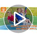 HeyZoo 48 Inch Large Saucer Tree Swing for Family, Blue - Safe & Easy Setup