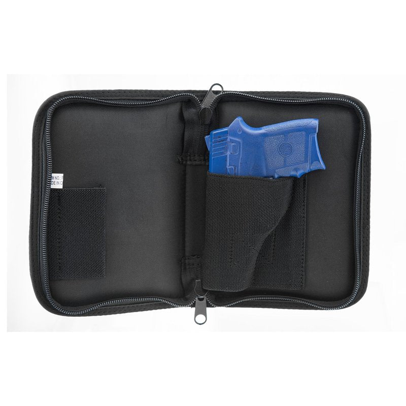UTG Discreet Sub-compact Handgun Case for Pistol & Revolver , Black, Size: Length 5" x Height 7"