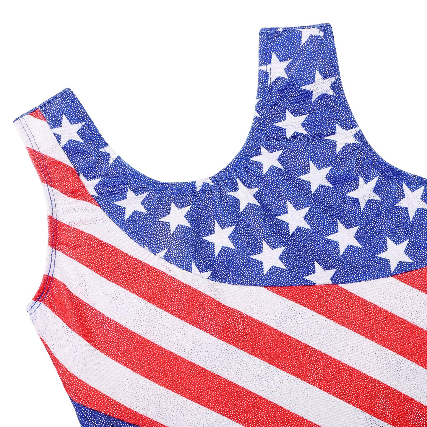 Gymnastics Leotards for Girls with Shorts Sleeveless Red Tank Biketards