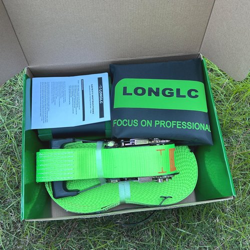 LONGLC Slackline Kit | Longer 73 ft Line with Training Line | Tree Protectors, Arm Trainervand Carry Bag | Tight Rope Slack Lines for Backyard | Children, Adults Green