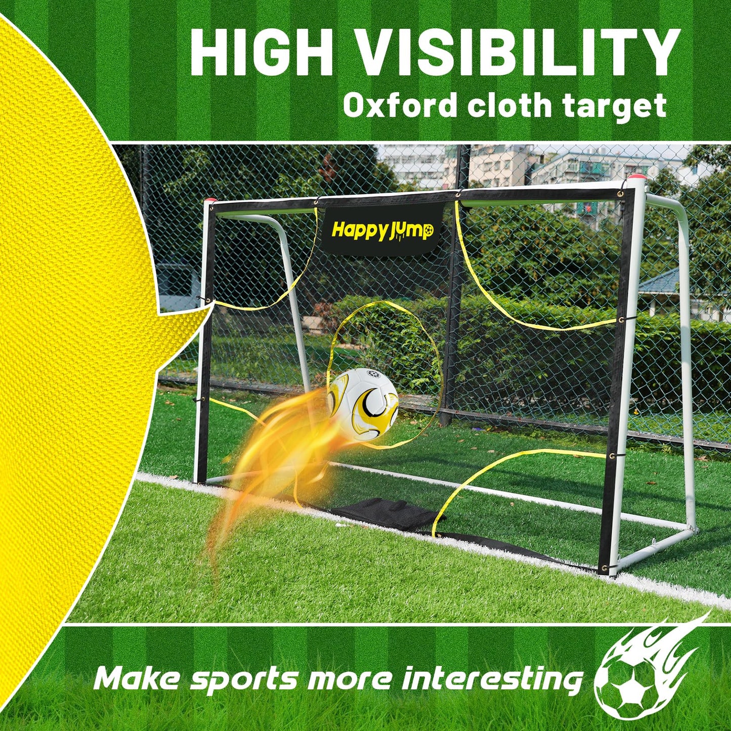 Happy Jump 6'x4' Soccer Goal Target Net