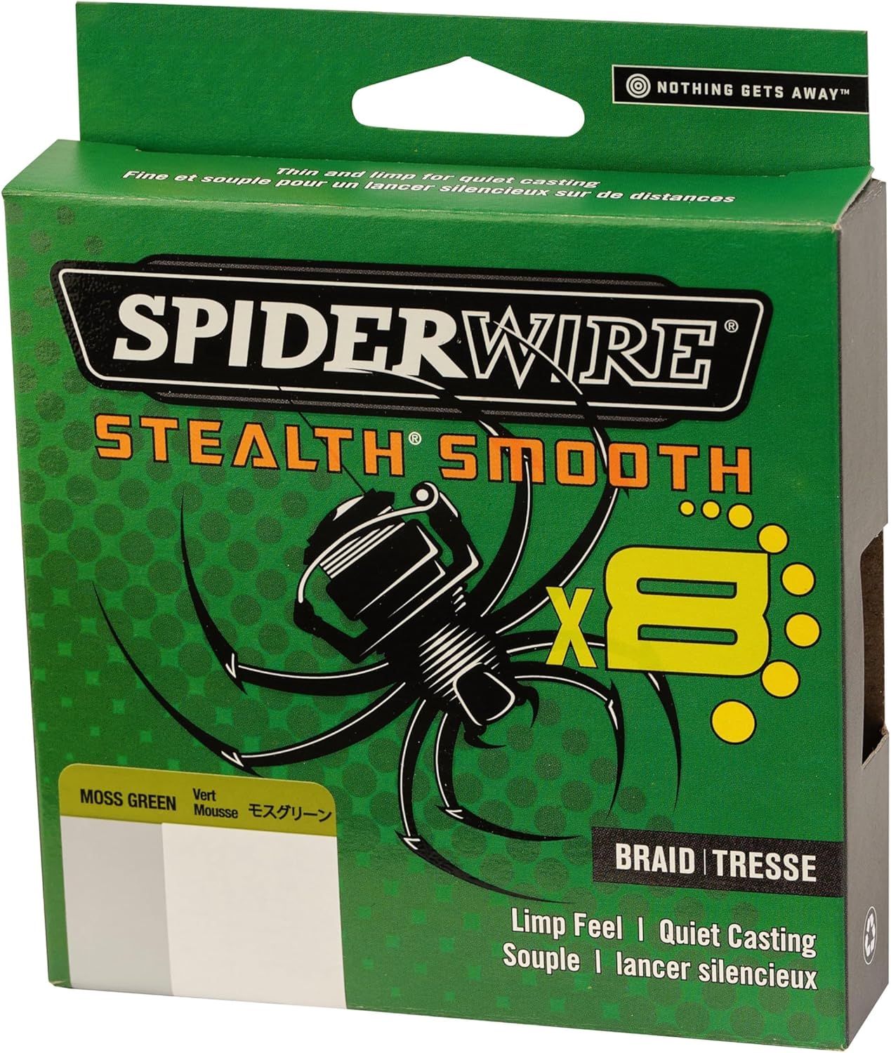 SpiderWire Stealth Braid Fishing Line - High Sensitivity & Strength | 150 Yards, Green