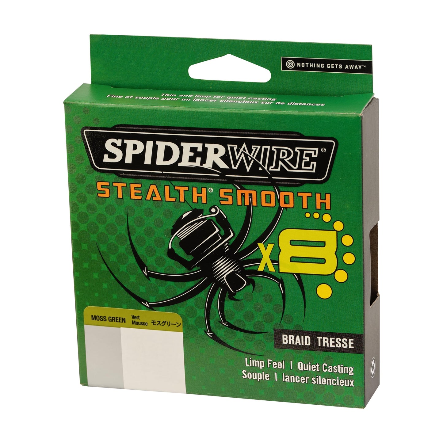 SpiderWire Stealth® Translucent Superline, Moss Green, 20lb | 9kg, 300yd | 274m Braided Fishing Line, Suitable for Saltwater Environments
