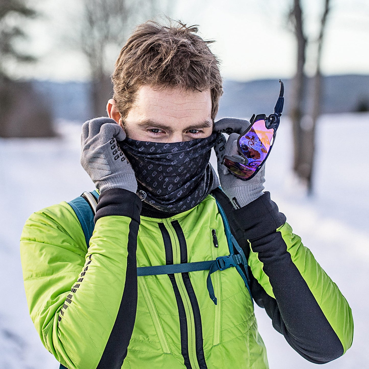 GripGrab Multifunctional Thermal Winter Fleece Neck Warmer Polar Fleece Neck Gaiter Cycling Outdoor Neck Scarf Biking