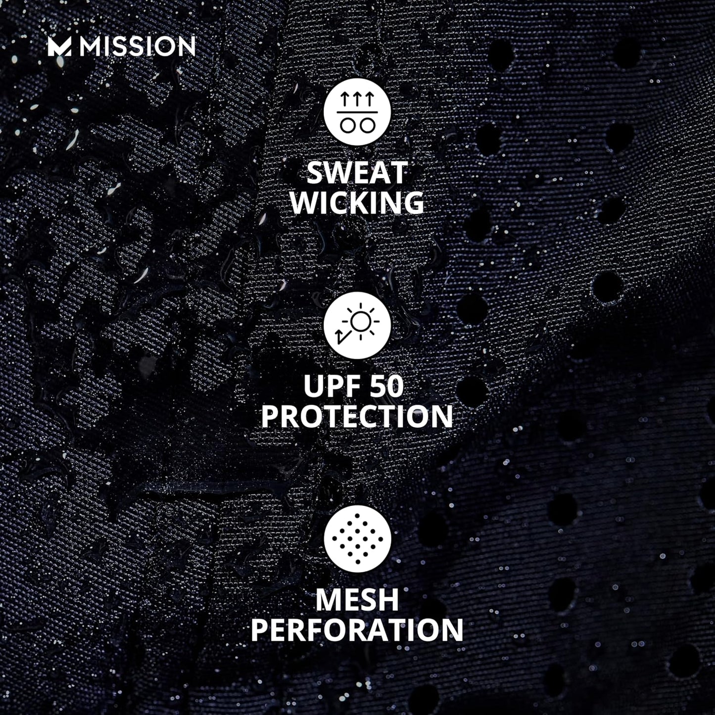 MISSION Cooling Vented Performance Hat - Unisex Cap for Workouts, Golf & Running | Sweat-Activated Technology