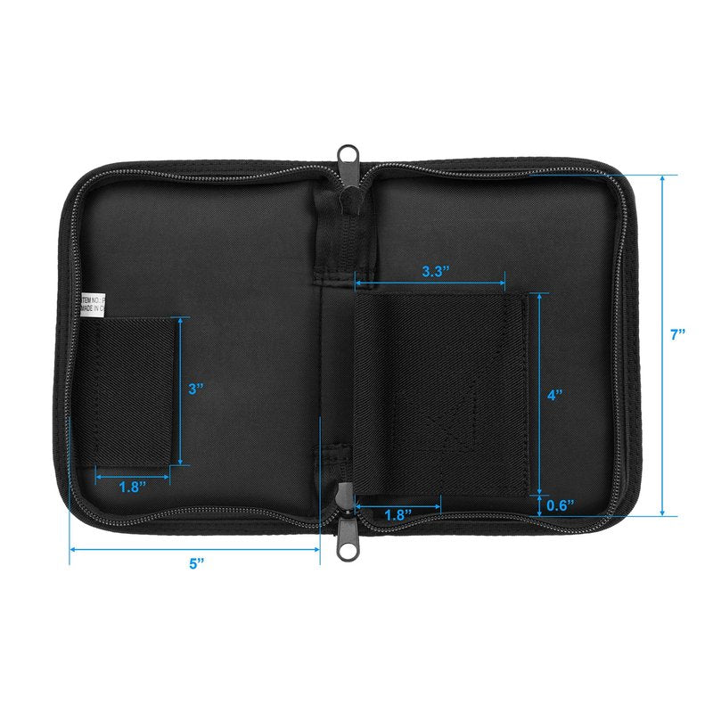 UTG Discreet Sub-compact Handgun Case for Pistol & Revolver , Black, Size: Length 5" x Height 7"