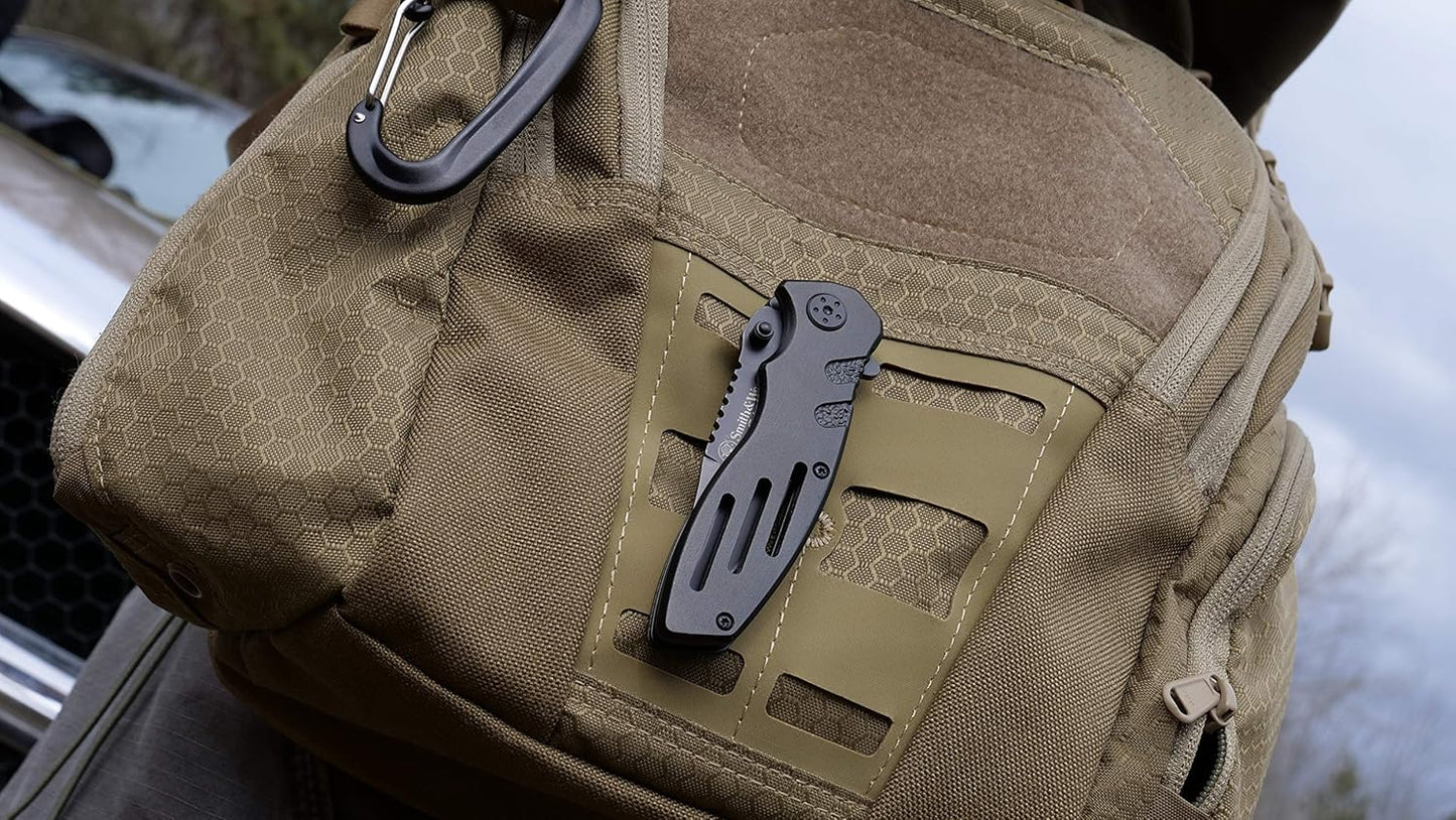 Smith & Wesson Folding Knife - Extreme Ops SWA24S 7.1in Stainless Steel with 3.1in Serrated Blade
