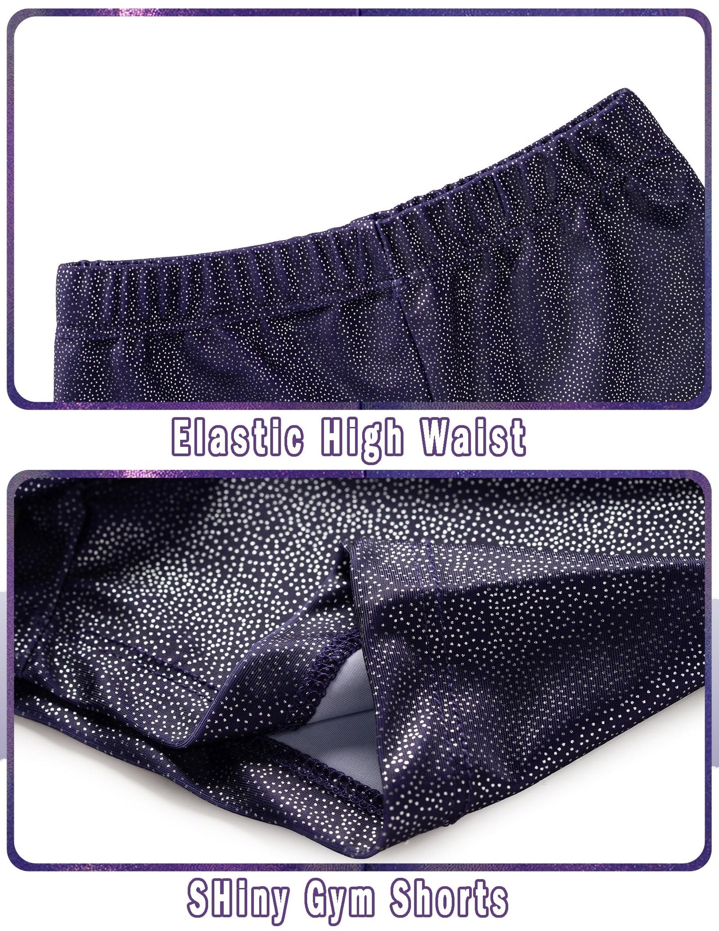 Zaclotre Gymnastics Leotards for Girls Sparkly Unitard Biketards