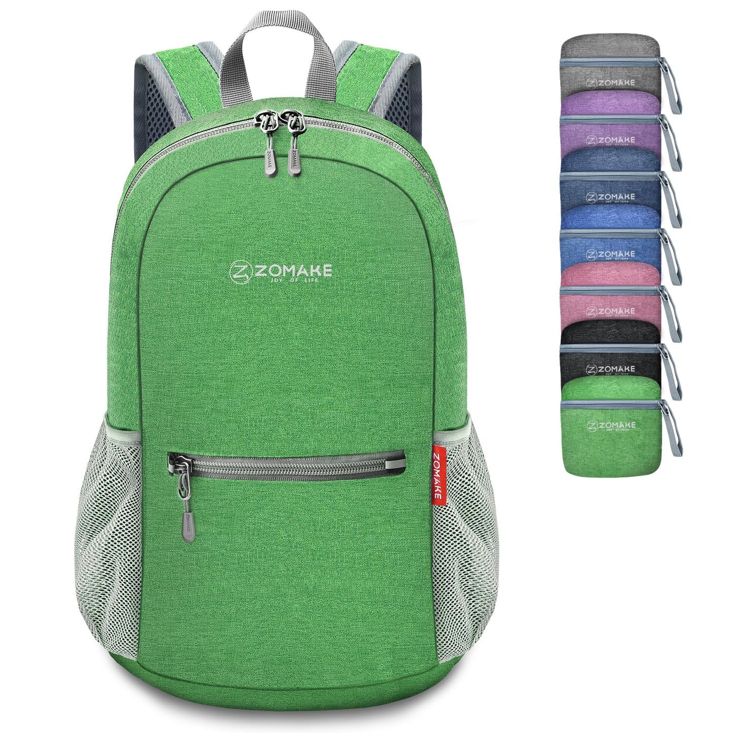 ZOMAKE Lightweight Packable Backpack 10L(Dark Green-A5)