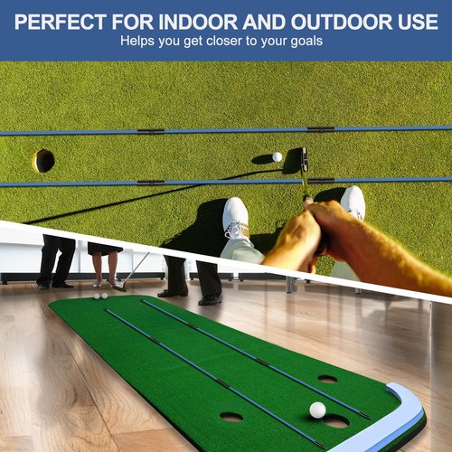BAIRBRE Golf Alignment Sticks 2 Pack,Golf Alignment Rods Upgraded 48" Collapsible Golf Practice Sticks Golf Training Aid for Aiming,Putting,Golf Training Sticks with Clear Tube Case (Blue)