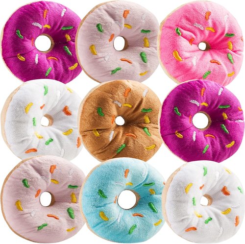 Bedwina Plush Donuts - 12-Pack Stuffed Donut Toys | Perfect Party Favors & Stocking Stuffers for Kids