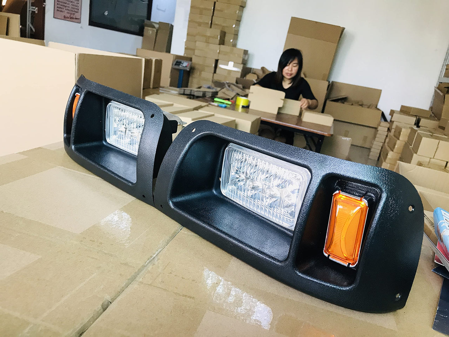 BeAcc Club Car DS LED Light Kit | LED Headlights & Tail Lights for Club Car DS Gas & Electric Golf Carts (1993 & Up) 12V