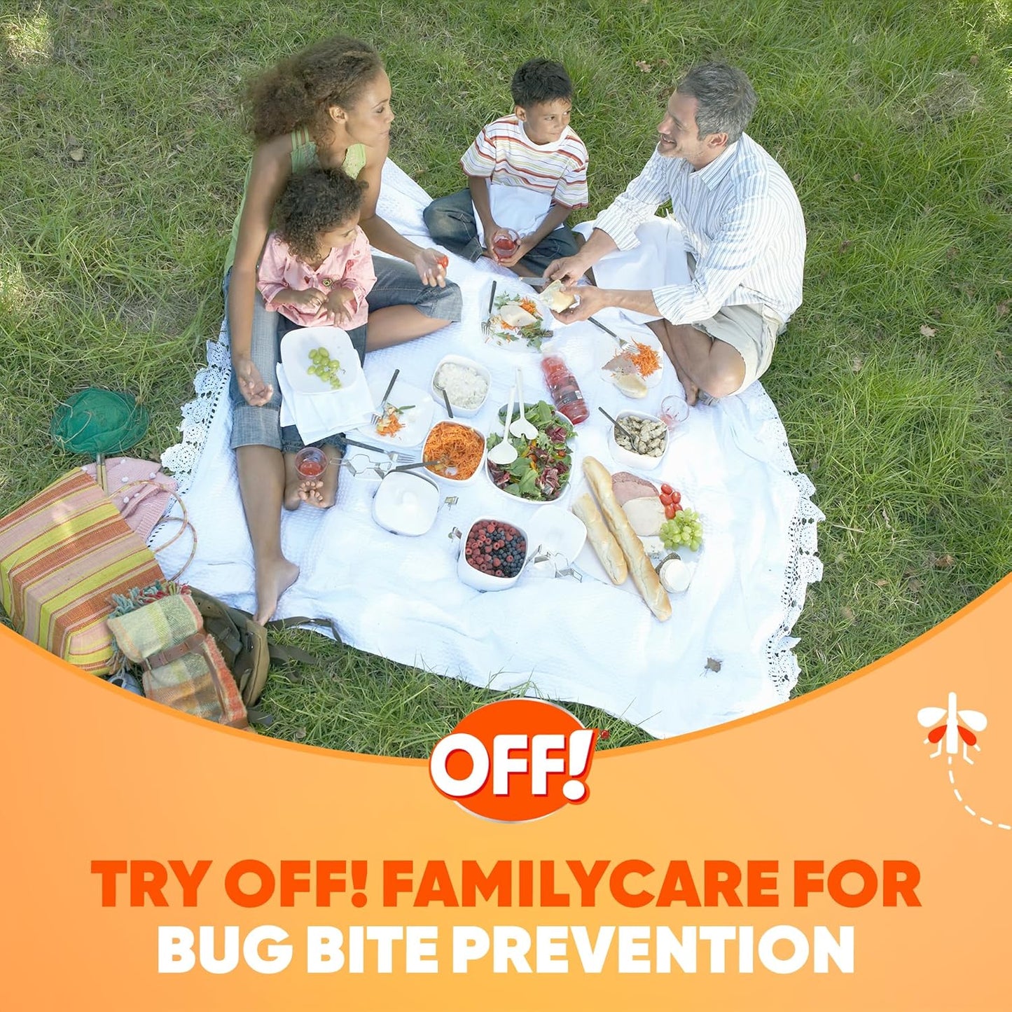OFF! FamilyCare Insect & Mosquito Repellent Spritz - Unscented Bug Spray with Aloe Vera, 6 oz