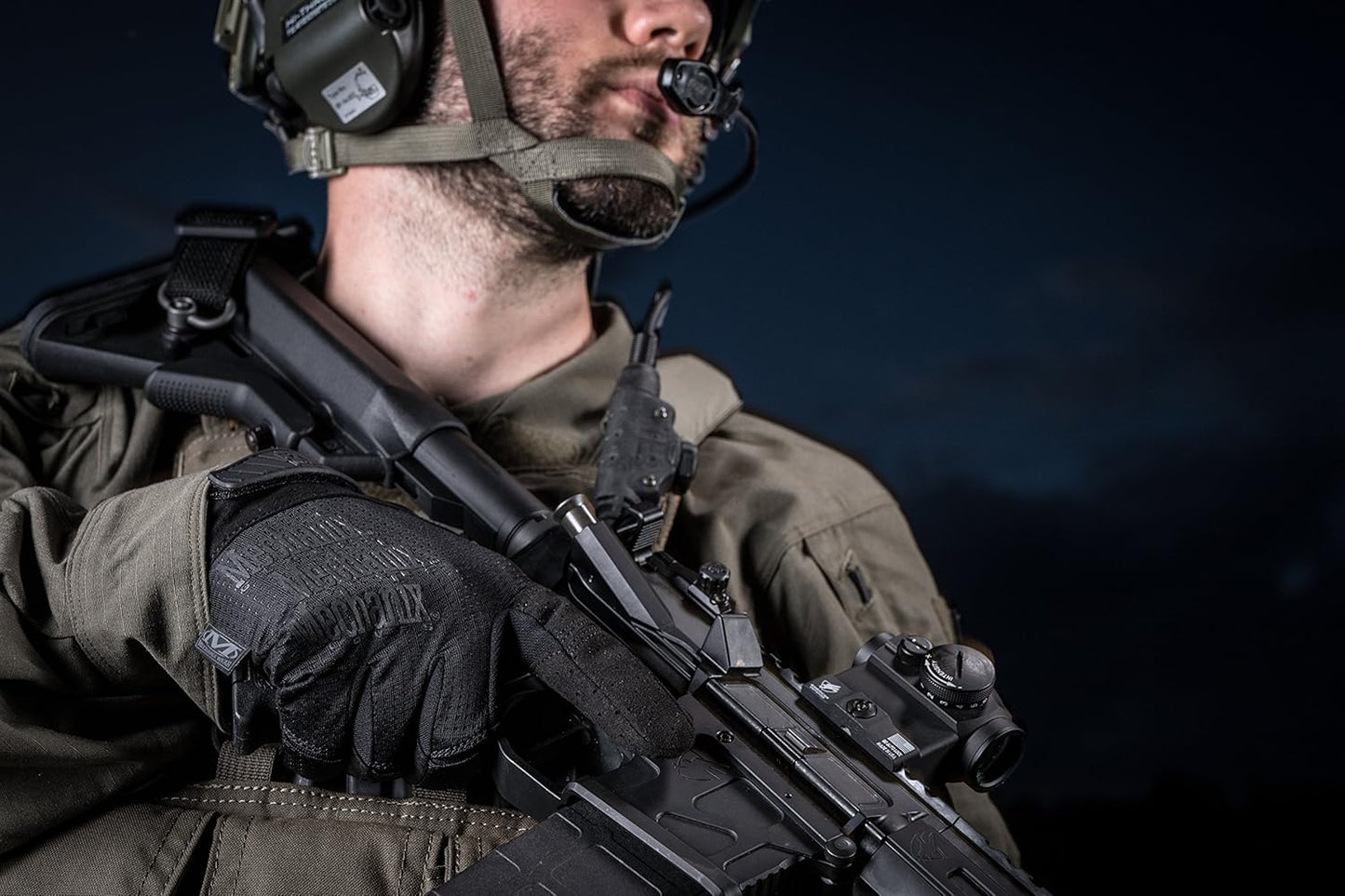 Mechanix Wear Tactical Gloves - Ventilated High-Dexterity Field Work Gloves - Touchscreen Compatible | XX-Large Covert Black