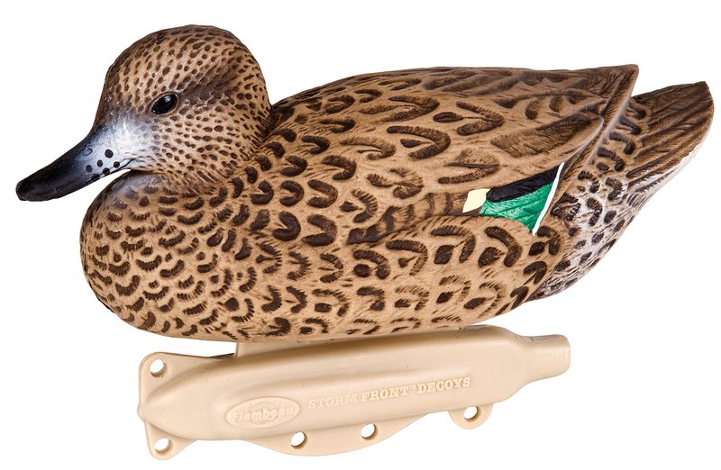 Flambeau Outdoors 8015SUV Storm Front 2 Green-Winged Teal Decoys, Classic Floaters - 6-Pack
