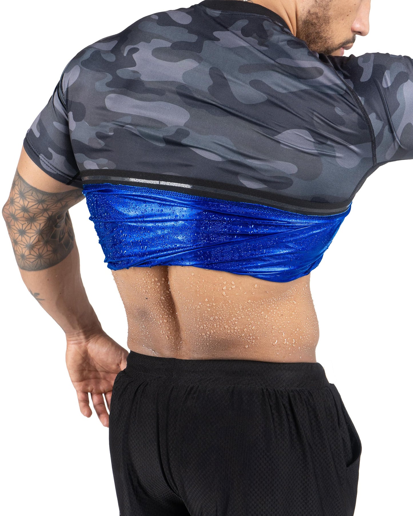 Kewlioo Sauna Shirt for Men - Original Heat Trapping Sweat Vest, Sauna Suit For Men, Compression Workout Sweat Suit for Gym, Workouts