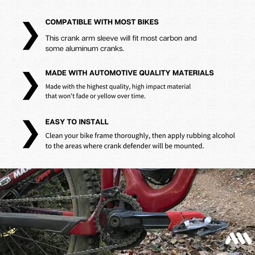 Crank Boot Protectors for Mountain Bike and Gravel Cranksets - 4 PCS Crankset Cover Sleeve Bike Crank Arms - Protection and Style