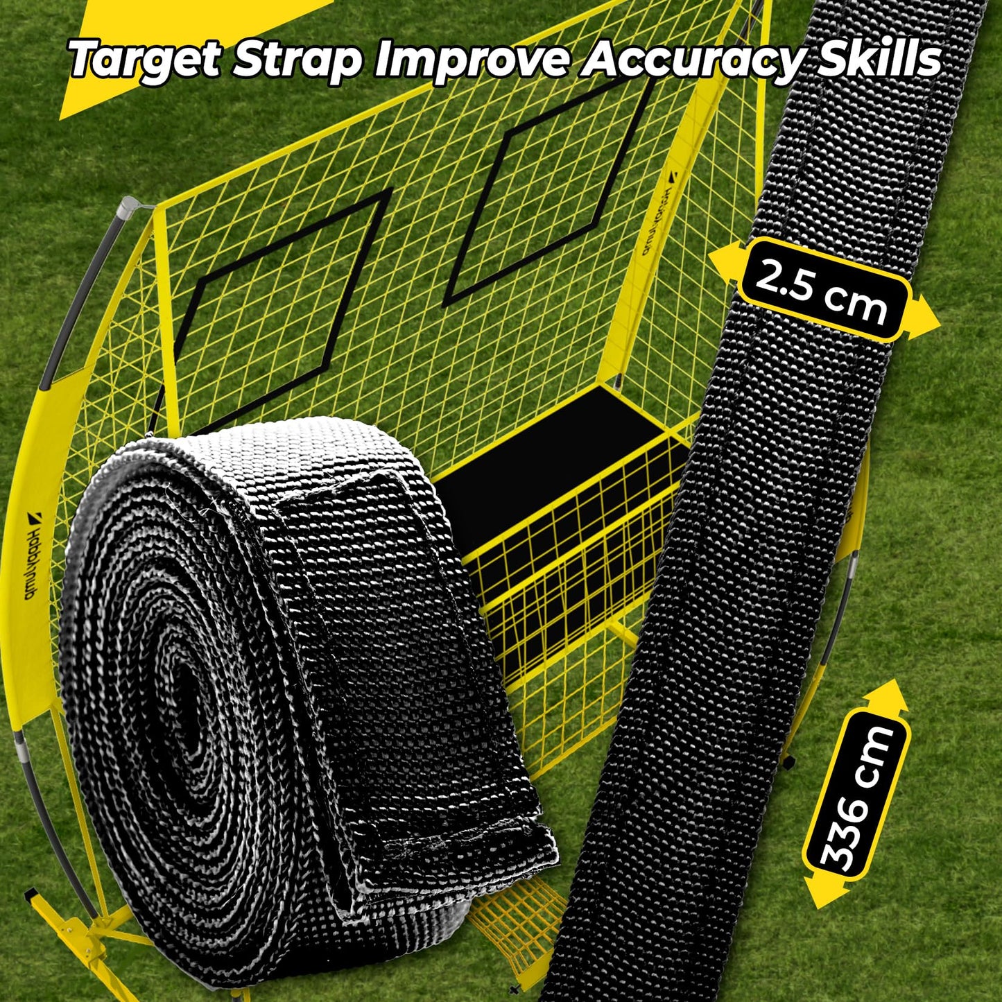 Happy Jump 8x11 FT Professional Adjustable Volleyball Training Equipment, 3 Height Levels (6.5–8 FT), 2026 Reinforced for Tear & Impact Resistance, Includes Volleyball for Indoor/Outdoor Training