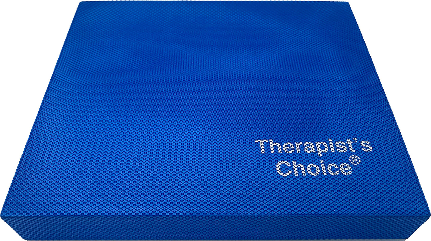 Therapist’s Choice Large (15.5" x 13.5" x 2.3") Balance Pad, Made from Closed Cell Foam (Blue, Large)