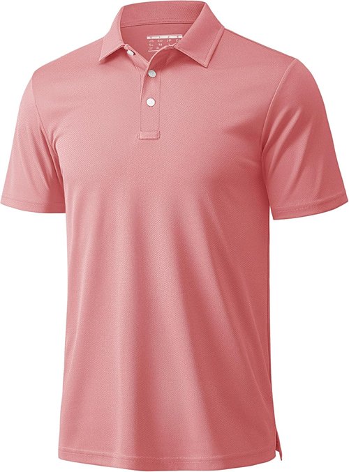 MAGCOMSEN Men's Polo Shirt - Quick Dry Casual Golf Tee for Outdoor Performance | Short Sleeve Pique Jersey