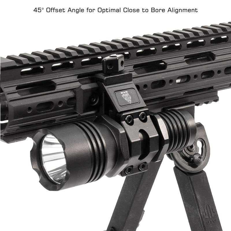 UTG Angled Offset Low Profile Ring Mount for Light Devices
