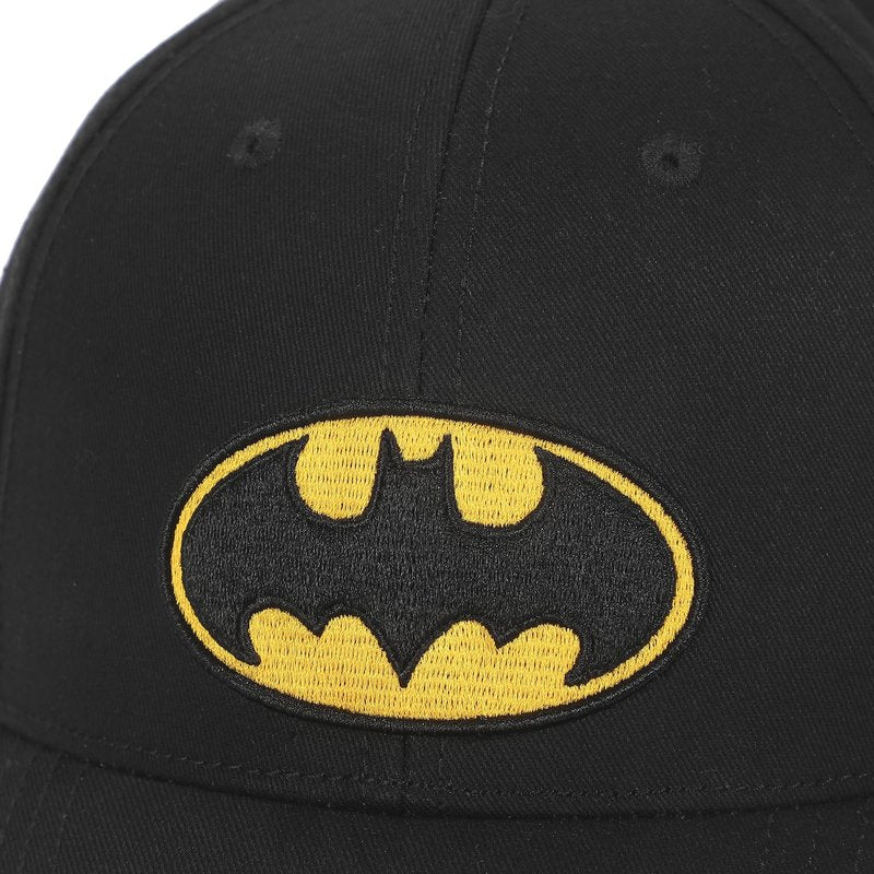 Batman Classic Bat Signal Adult Baseball Cap Black