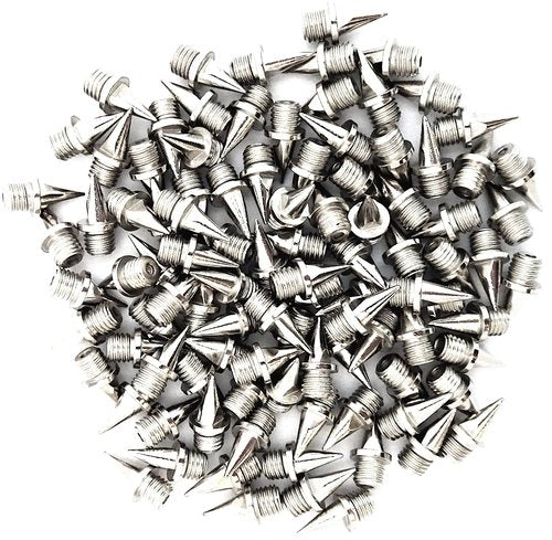 ecoSpikes Stainless Steel Track and Cross Country Spikes (3/8" Silver, 80x)