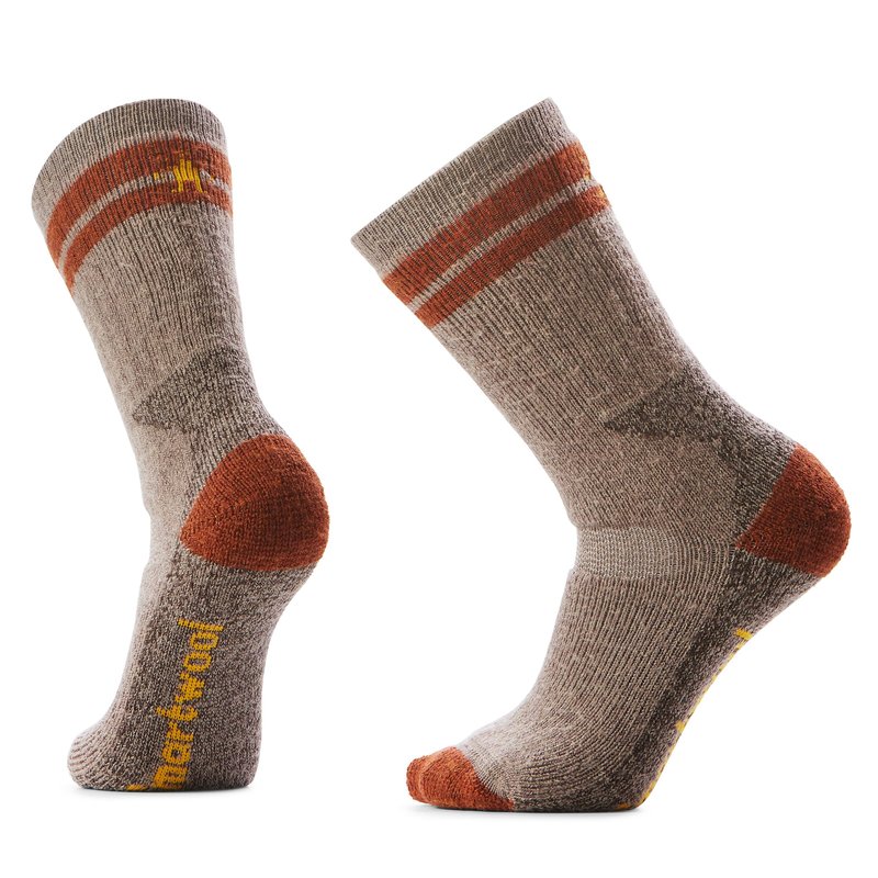 Smartwool, Men's, Mountaineer Maximum Cushion Tall Crew Socks, Fossil, Large