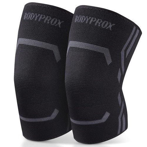 Bodyprox Knee Compression Sleeve - Support Brace for Running & Workouts | 2-Pack, Small Size